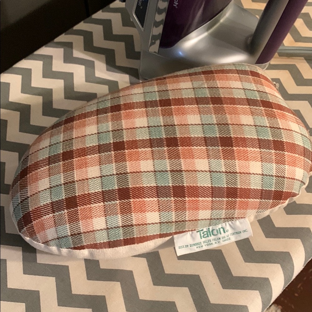 Plaid Home Accent Pillow - Brown and Blue